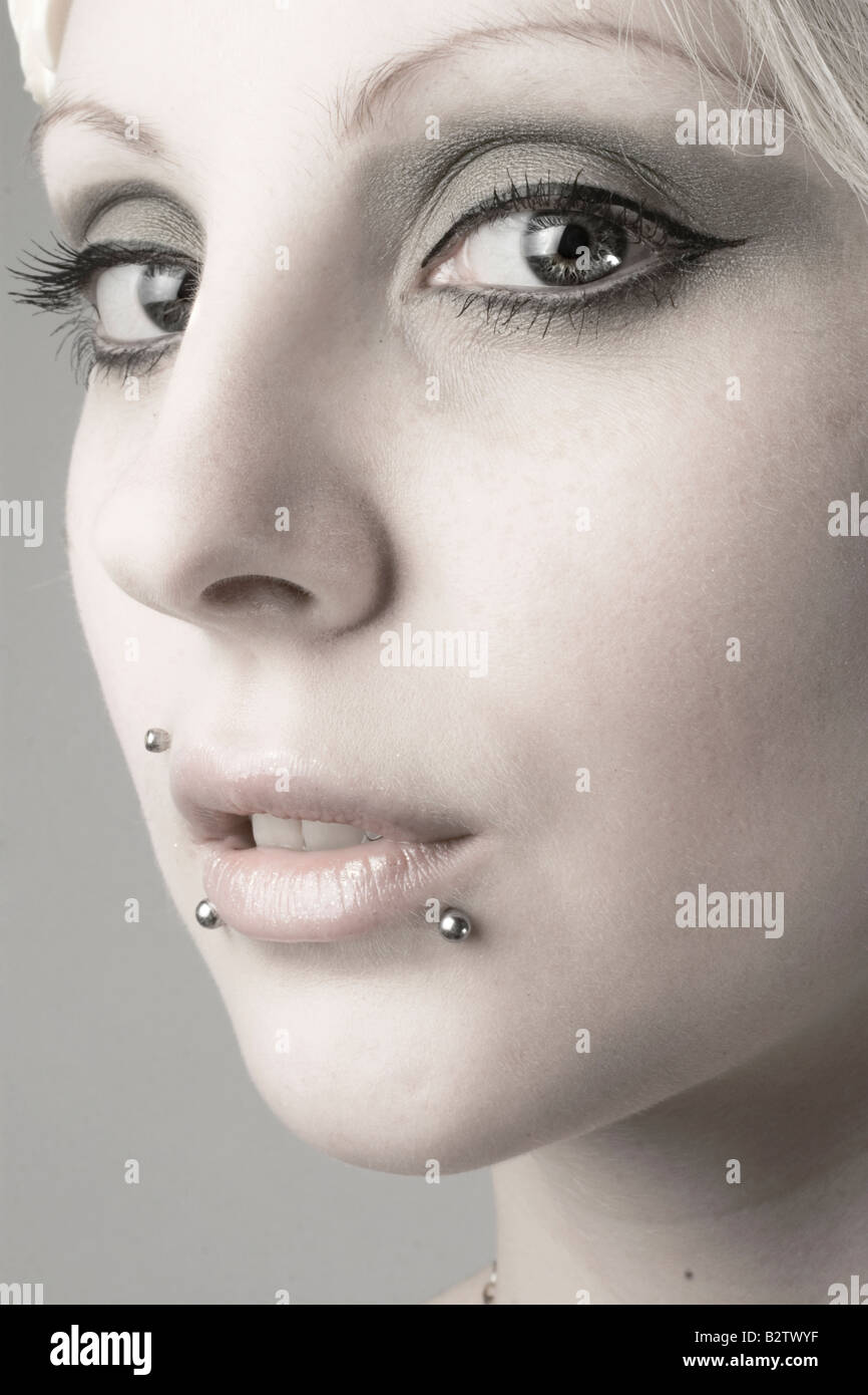 Facial piercings hi-res stock photography and images - Alamy
