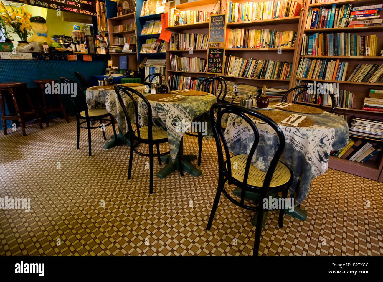 alternative coffee shop & restaurant Stock Photo Alamy