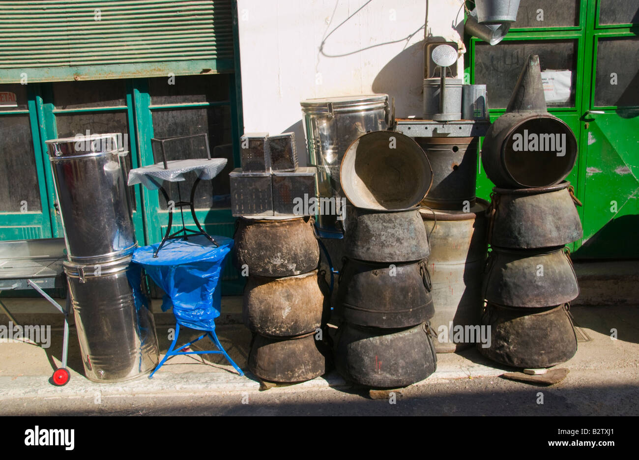 Hardware store in town of Neapoli on the Greek Mediterranean island of