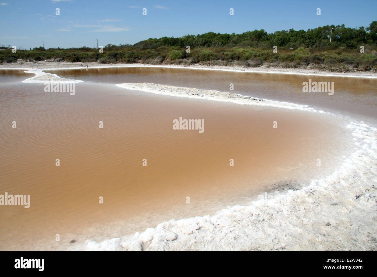 The Saline of Salin-de-Giraud in the Southern France Stock Photo