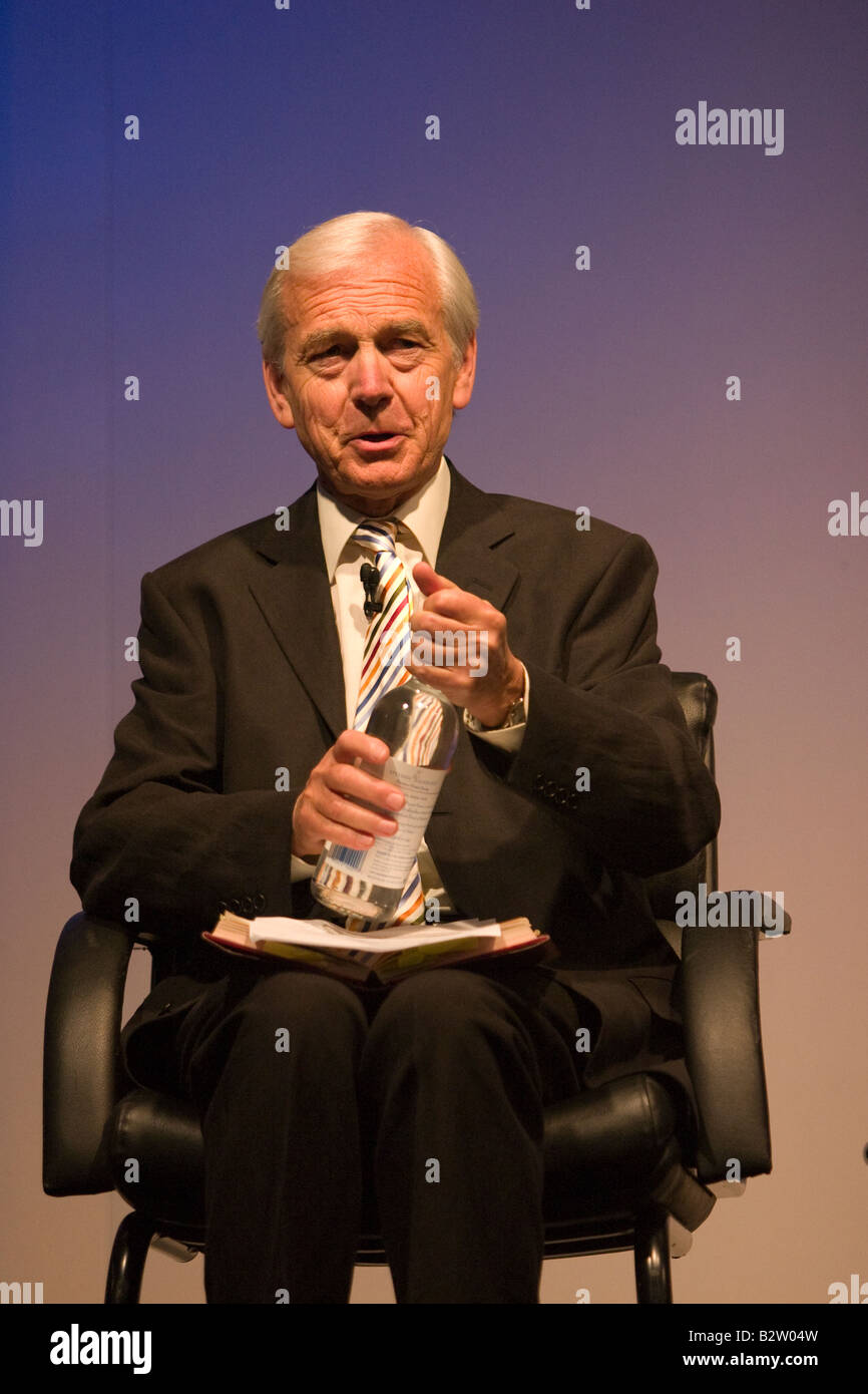 John Humphrys speaking at a trade conference Stock Photo
