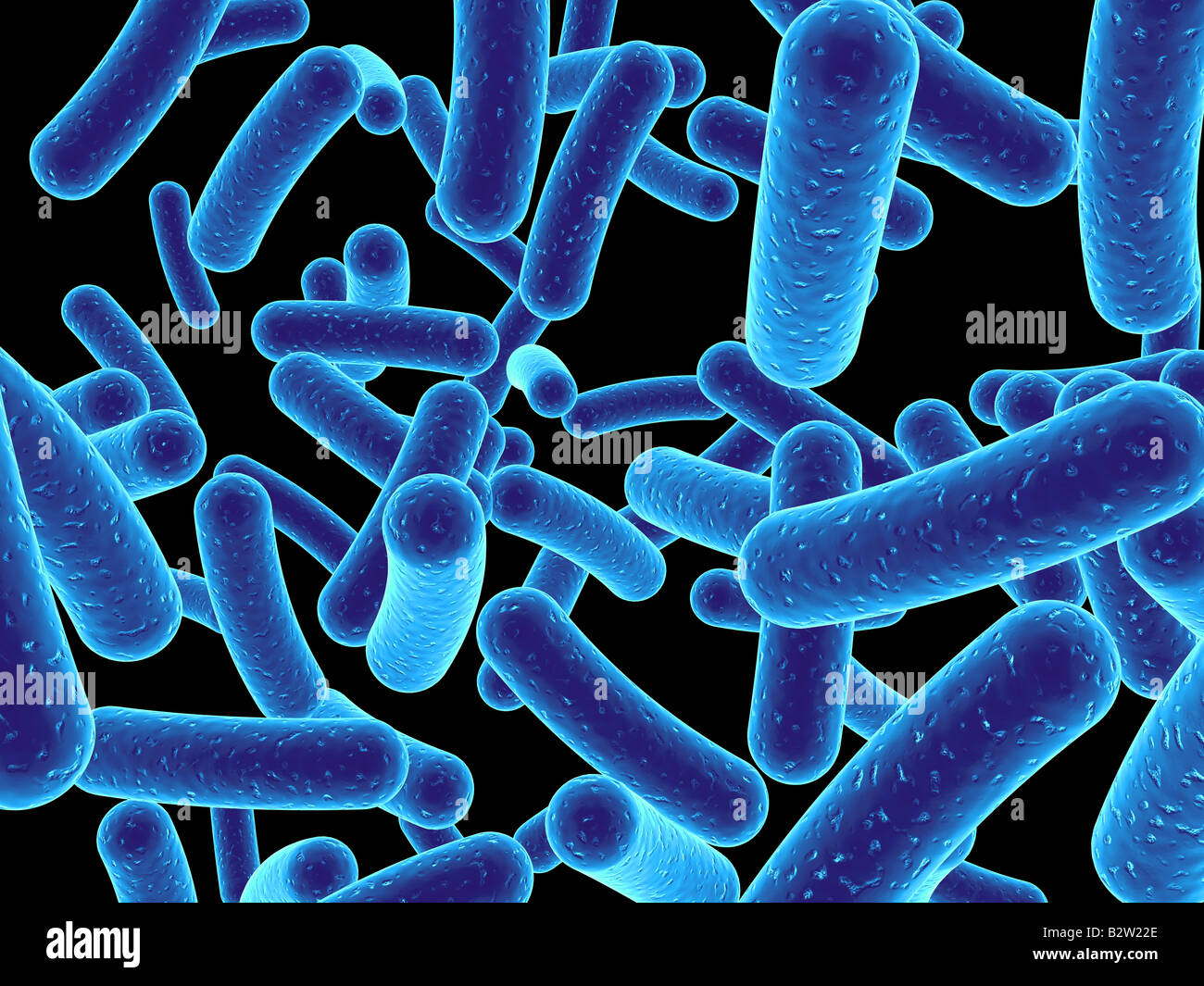 3d bacteria Stock Photo