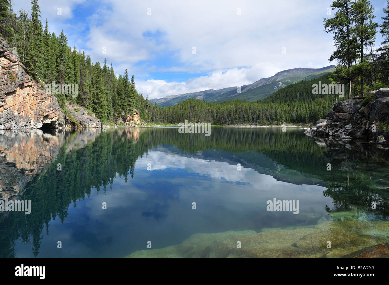 Horseshoe Lake, Jasper National Park, Alberta, Canada Stock Photo Alamy