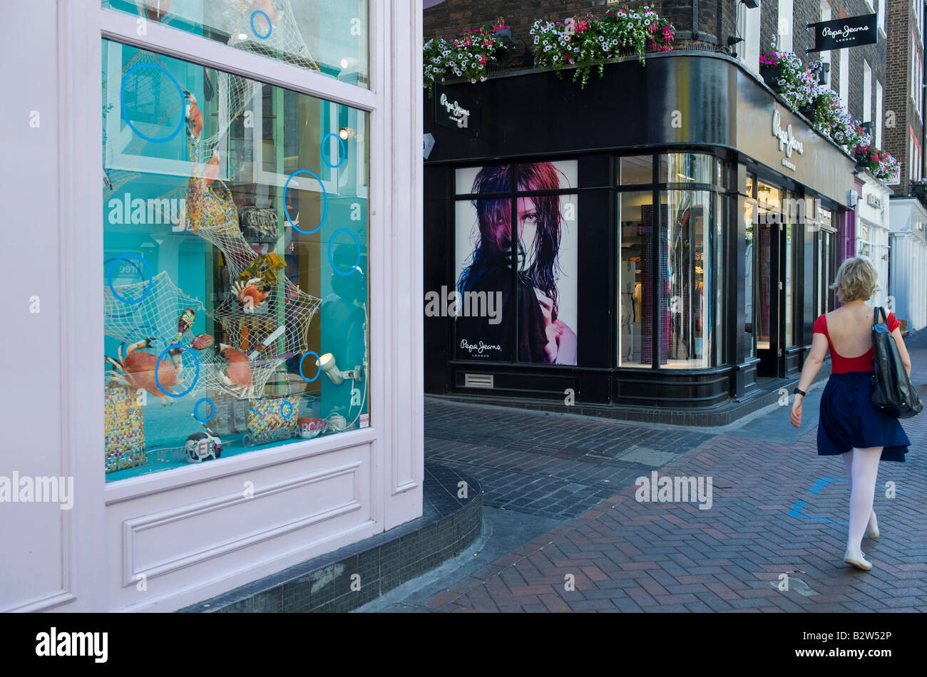 London Carnaby street shops Stock Photo Alamy
