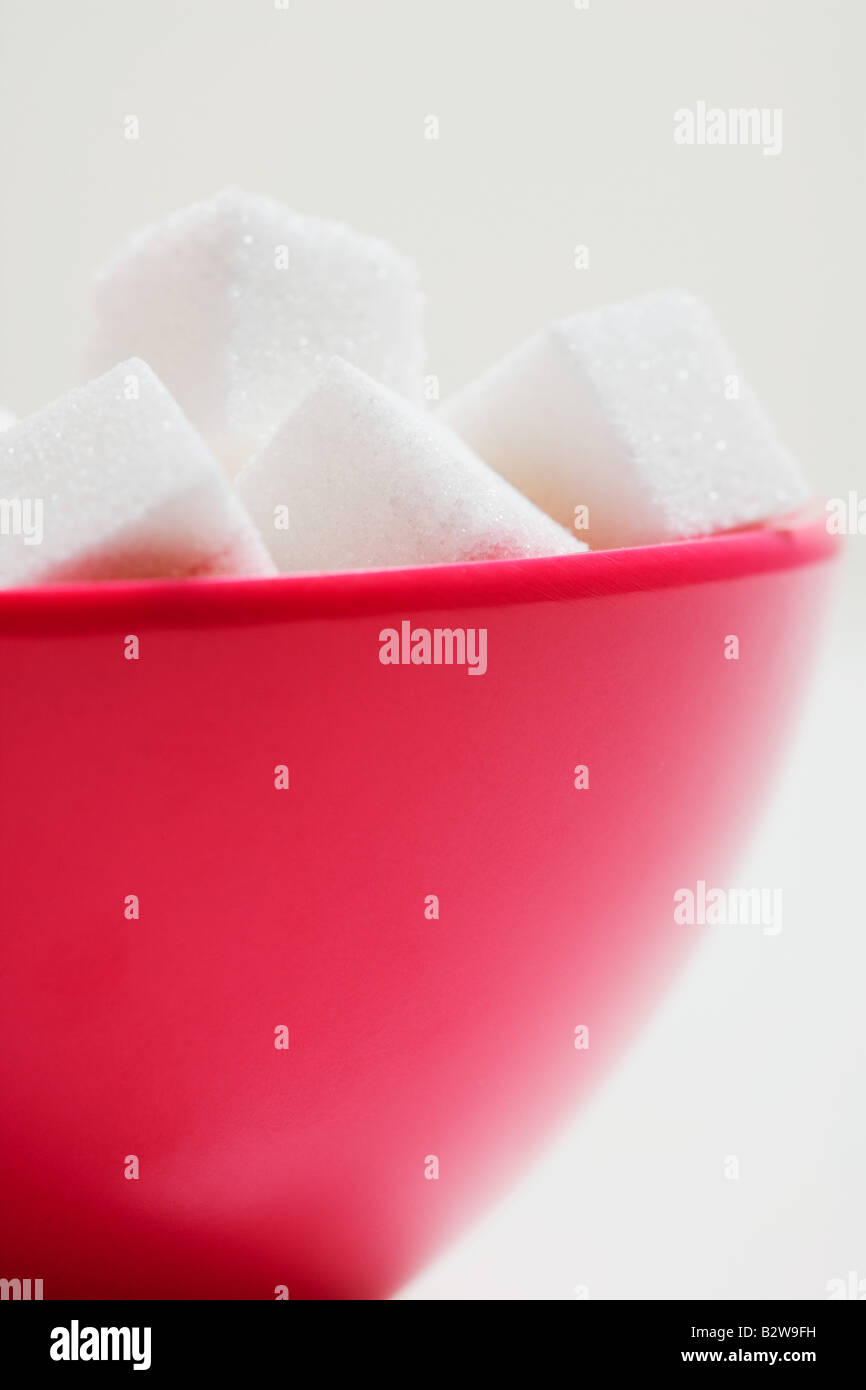 A bowl of sugar cubes Stock Photo Alamy