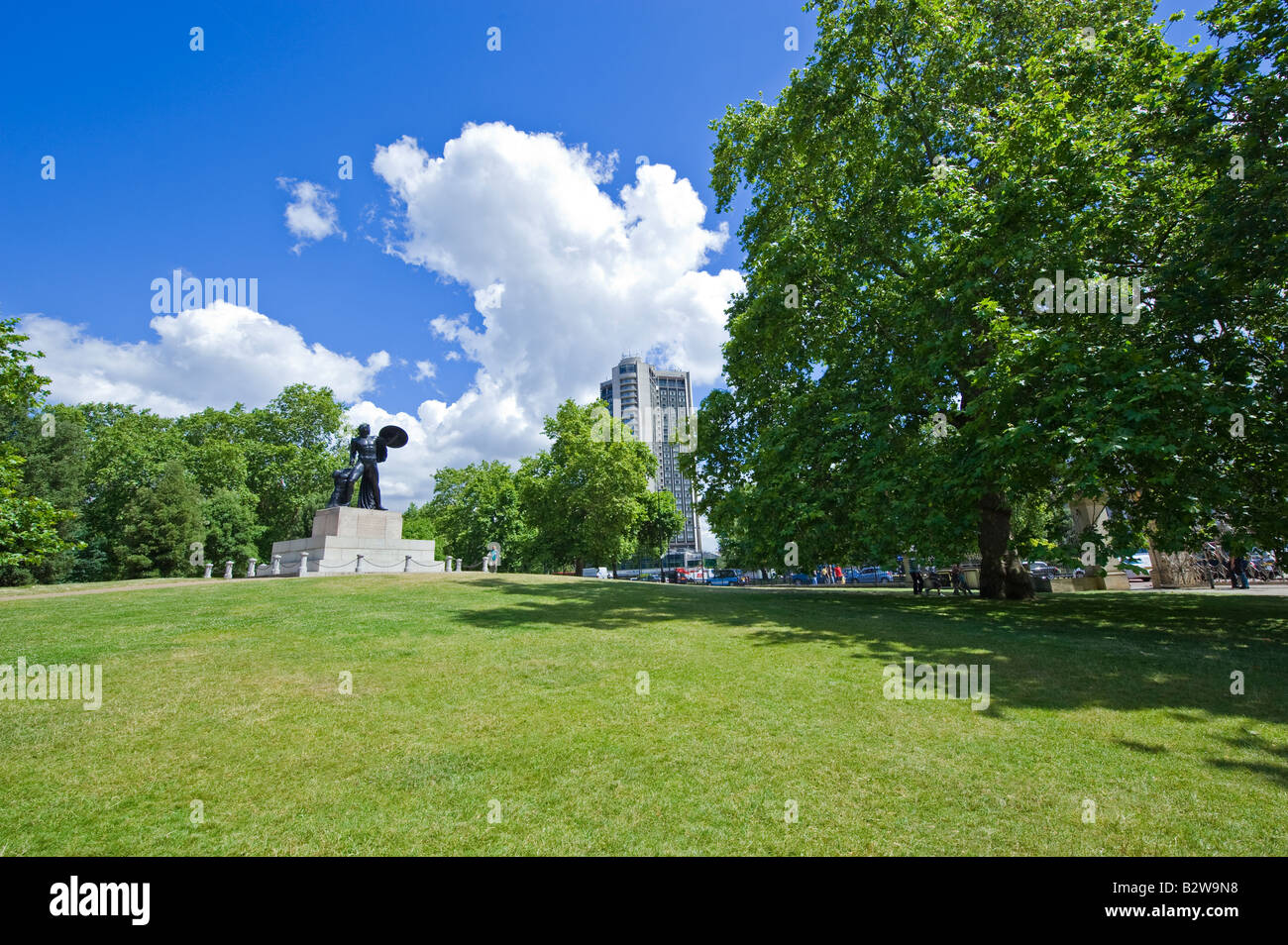 London Hida Park corner Stock Photo