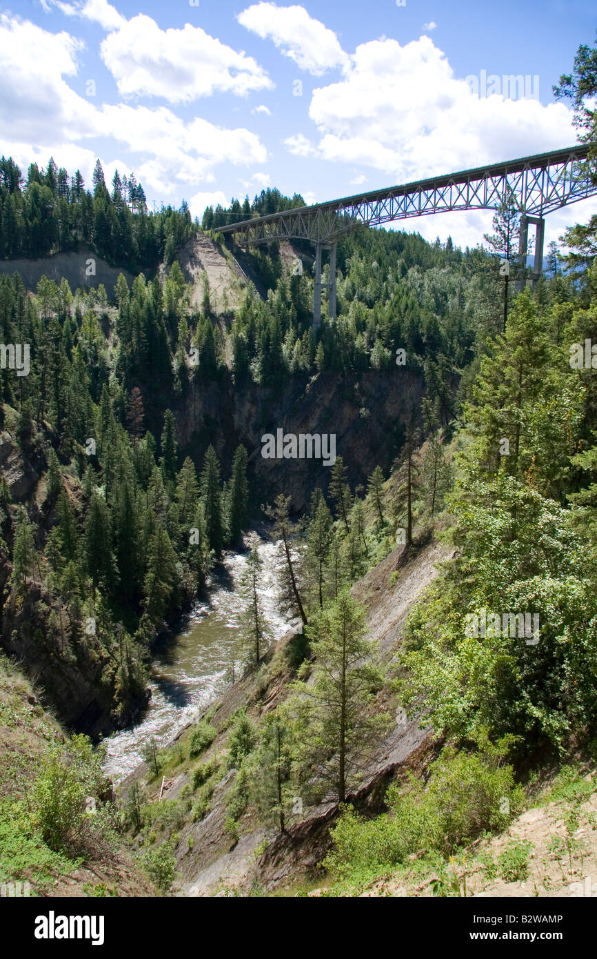 Moyie River Canyon Bridge near Bonners Ferry and Moyie Springs Idaho