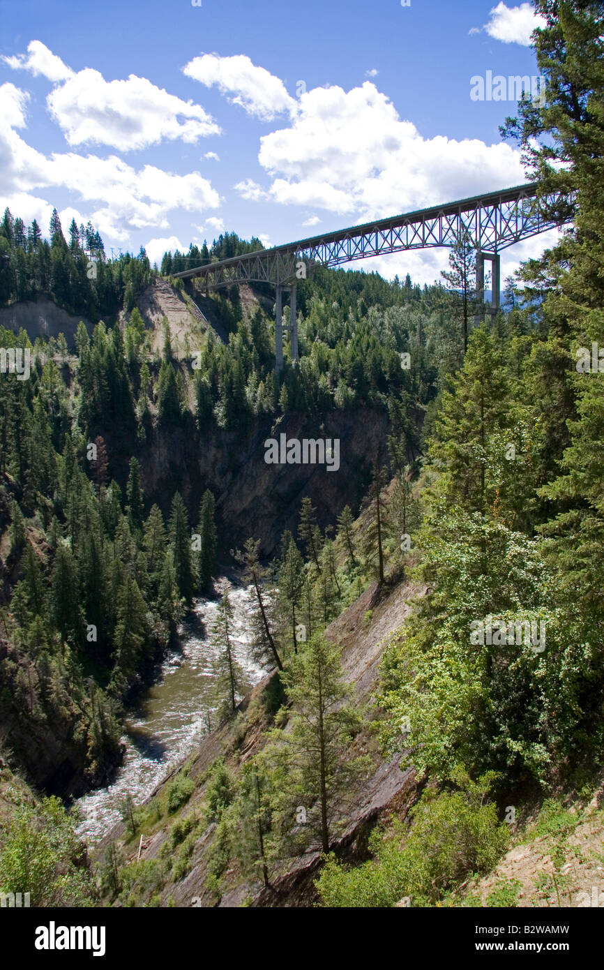 Moyie River Canyon Bridge near Bonners Ferry and Moyie Springs Idaho