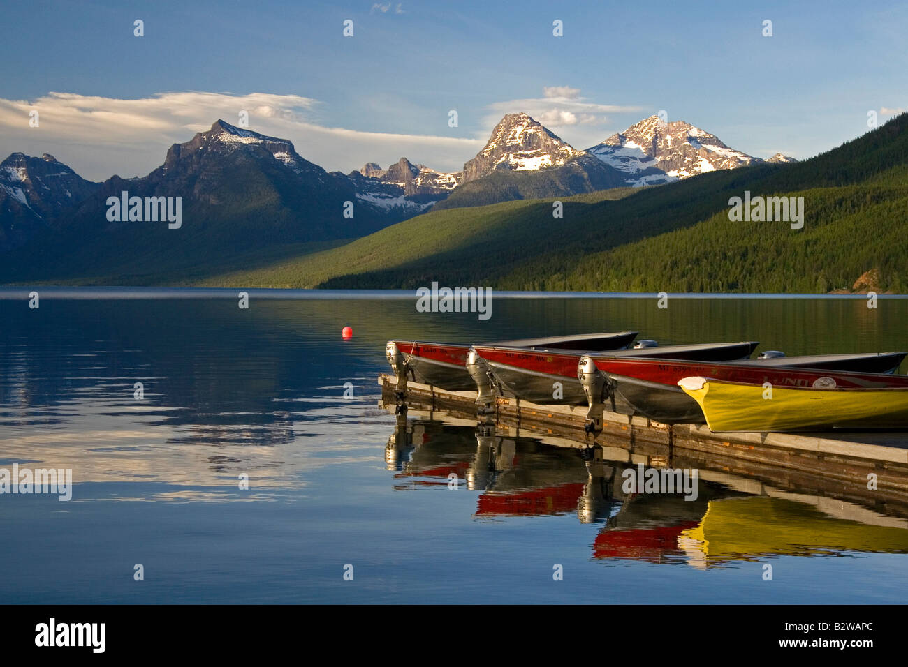 Lake McDonald is the largest lake in Glacier National Park Montana