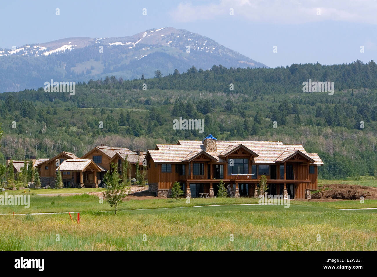 Large homes in the Teton Springs resort planned community at Victor