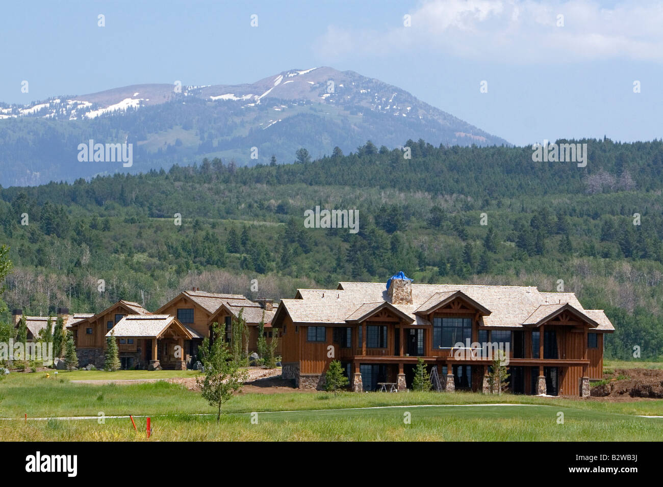 Large homes in the Teton Springs resort planned community at Victor