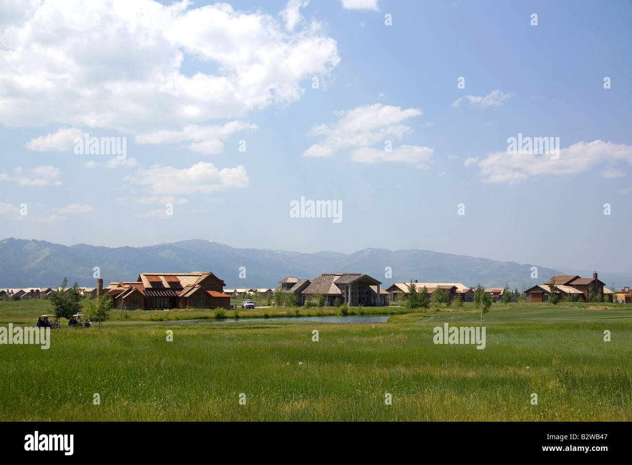 Large homes in the Teton Springs resort planned community at Victor
