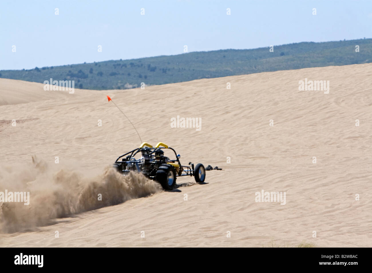 Dune buggy driving on sand dunes at St Anthony Idaho Stock Photo Alamy