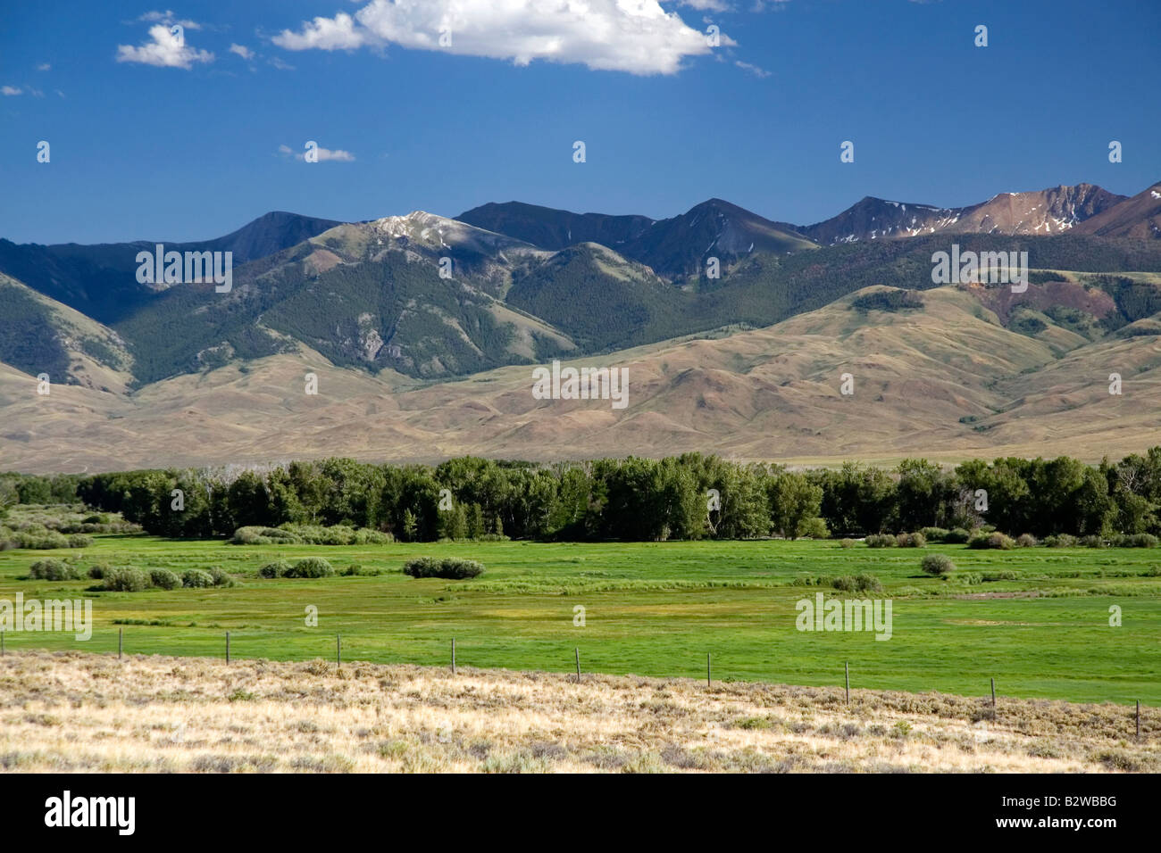 Lost River Valley and the Boulder White Cloud Mountains in central