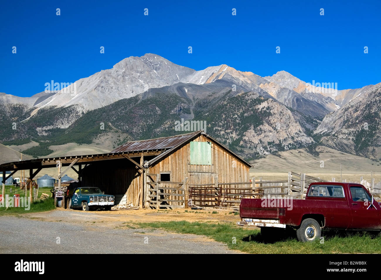 Borah Peak also known as Mount Borah is the highest mountain in Idaho Stock Photo