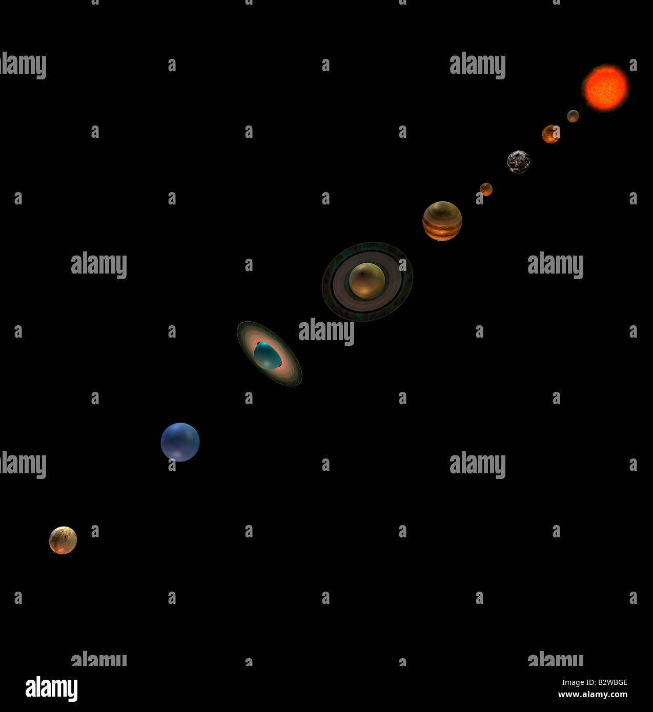 Solar system Stock Photo