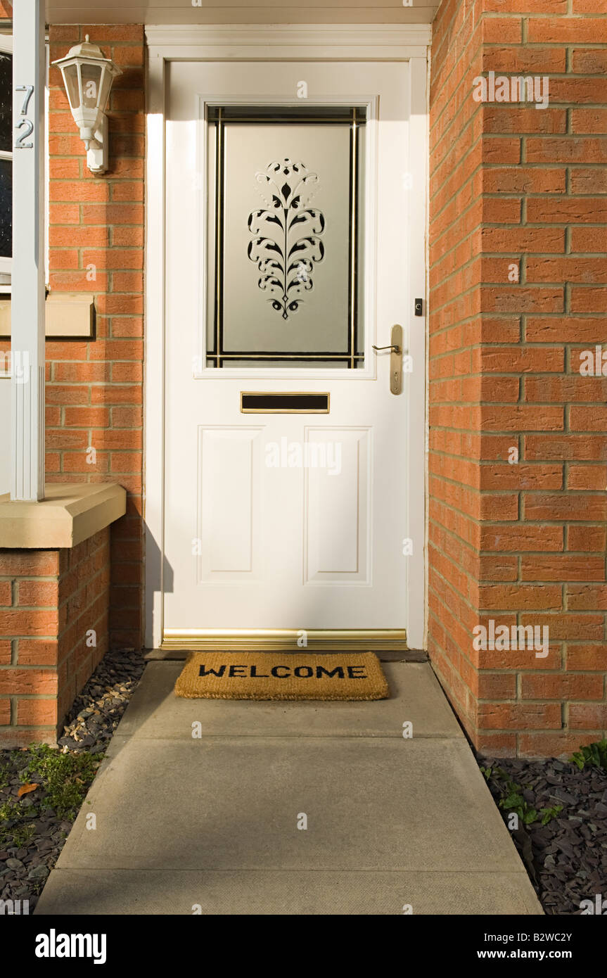 Front door of house Stock Photo Alamy