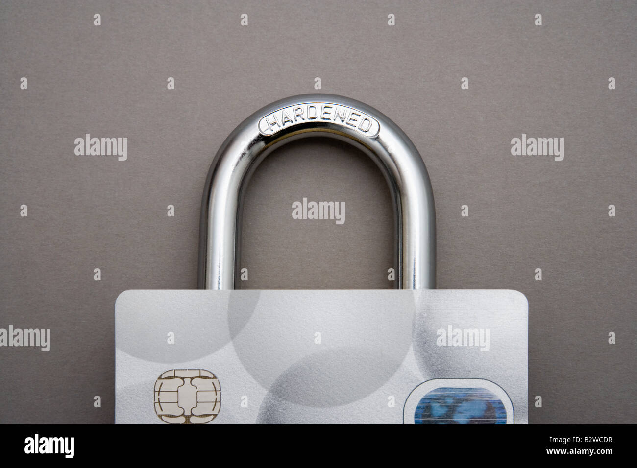 Credit card lock Stock Photo Alamy