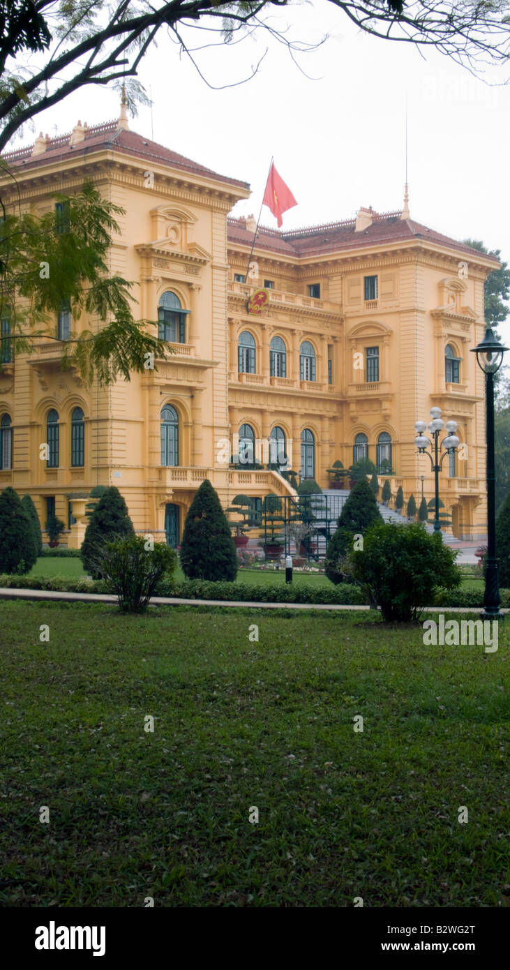Presidential Palace formerly Indochina Governor Generals Palace Hanoi Vietnam Stock Photo