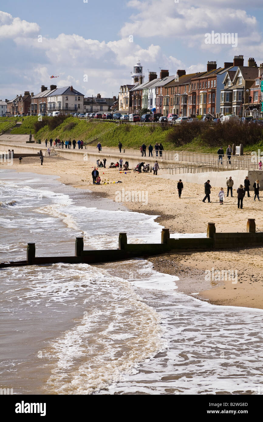 Southwold beach, Southwold, Suffolk, England Stock Photo