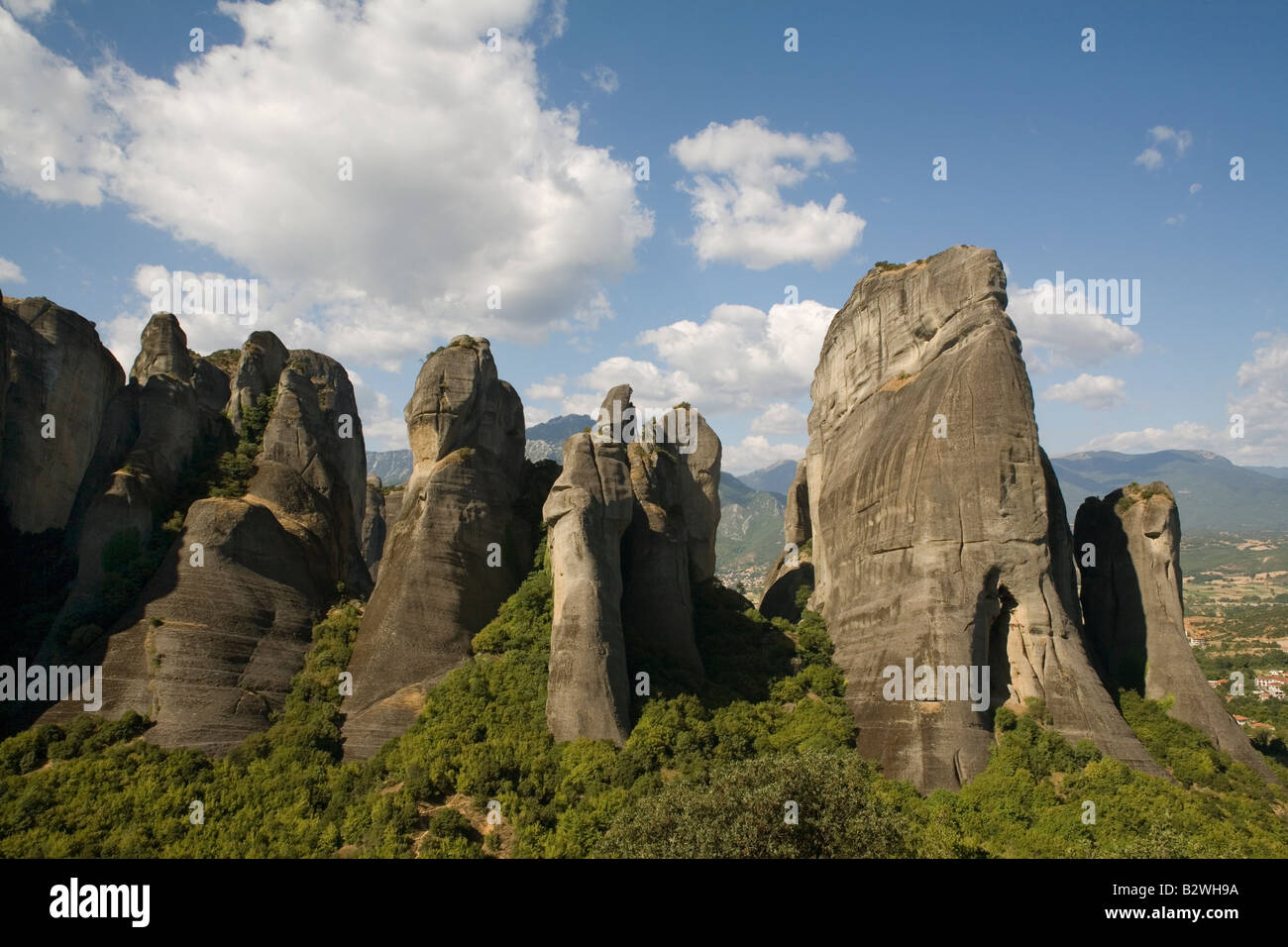 Greece Thessaly Meteora rocks Stock Photo - Alamy