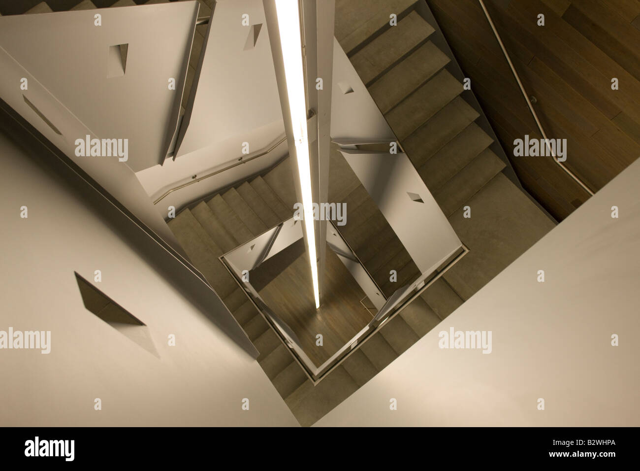 staircase, Institute of Contemporary Art, Boston, Massachusetts, USA Stock Photo