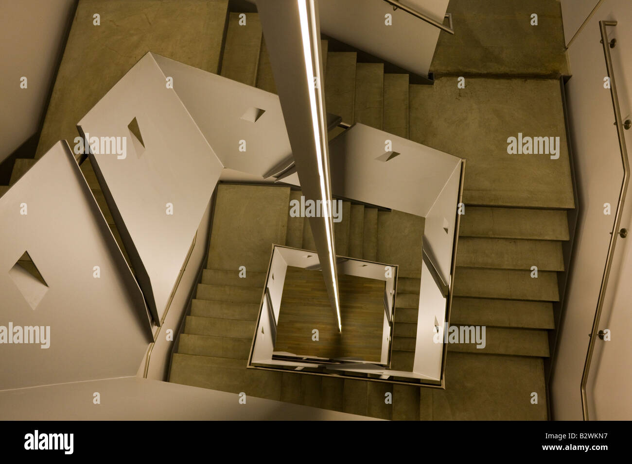 staircase, Institute of Contemporary Art, Boston, Massachusetts, USA Stock Photo