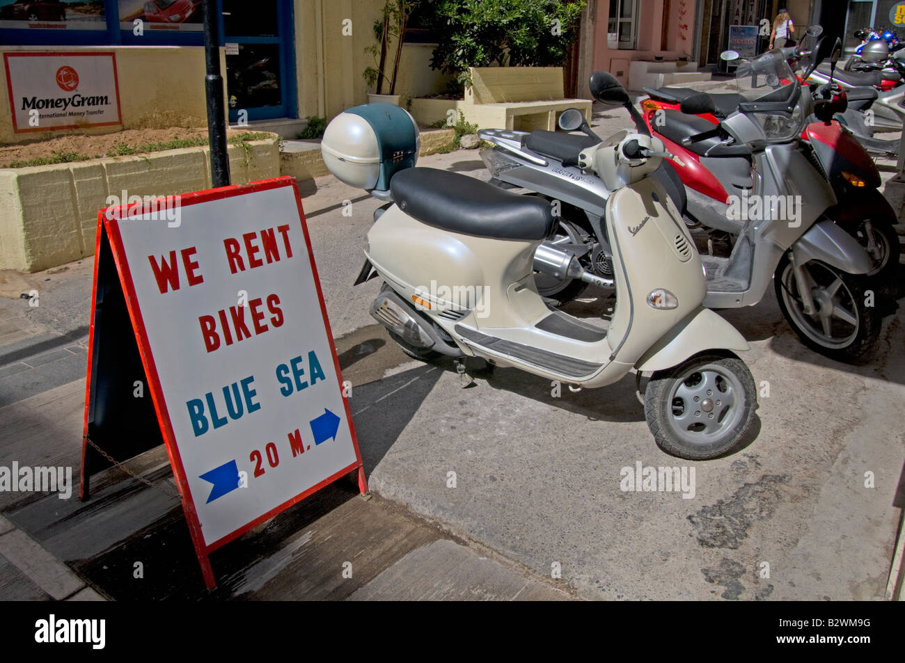 Motor scooters greece hires stock photography and images Alamy