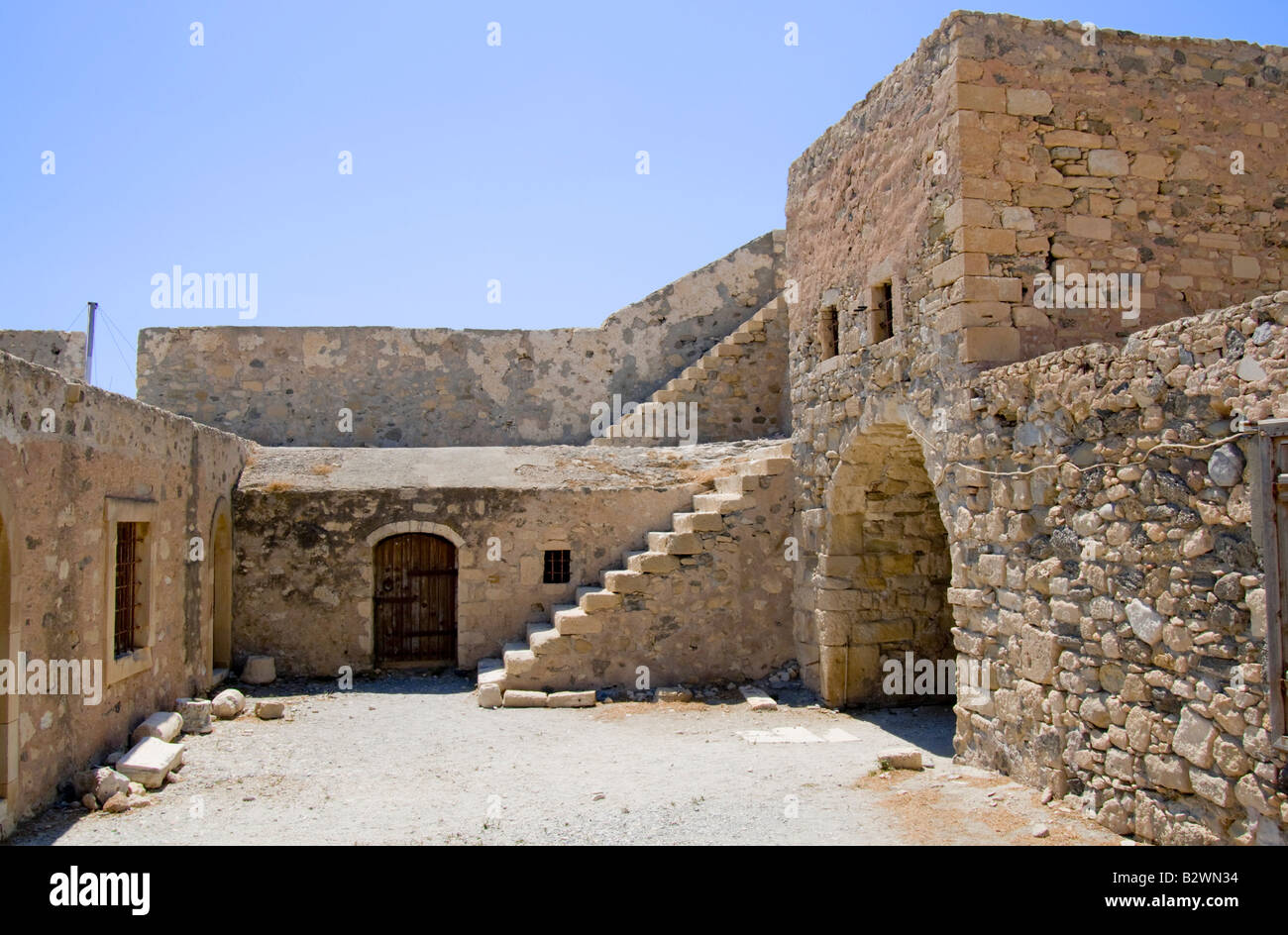 Ierapetra, Crete, Greece. Medieval Venetian Fortress Stock Photo