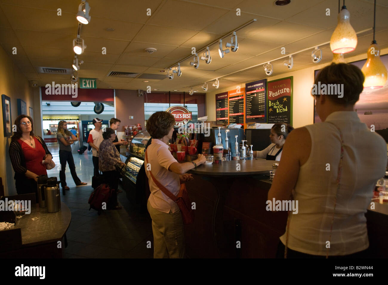 Seattle's Best Coffee cafe, Denver International Airport, Colorado, USA