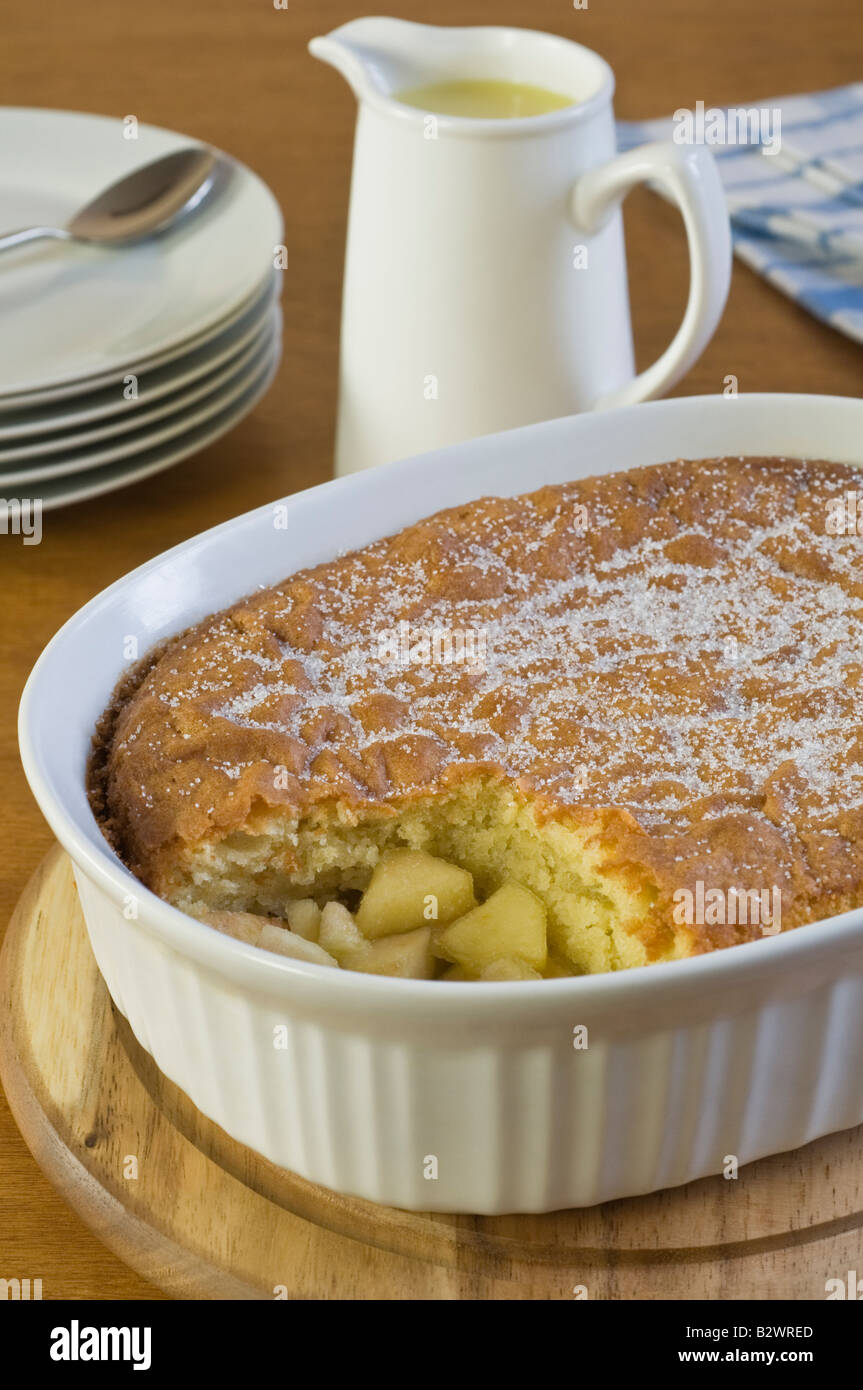 Eves Pudding Traditional dessert Food UK Stock Photo Alamy