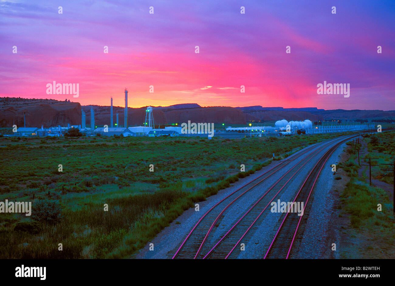 Natural Gas Processing plant Gallup, New Mexico Stock Photo Alamy