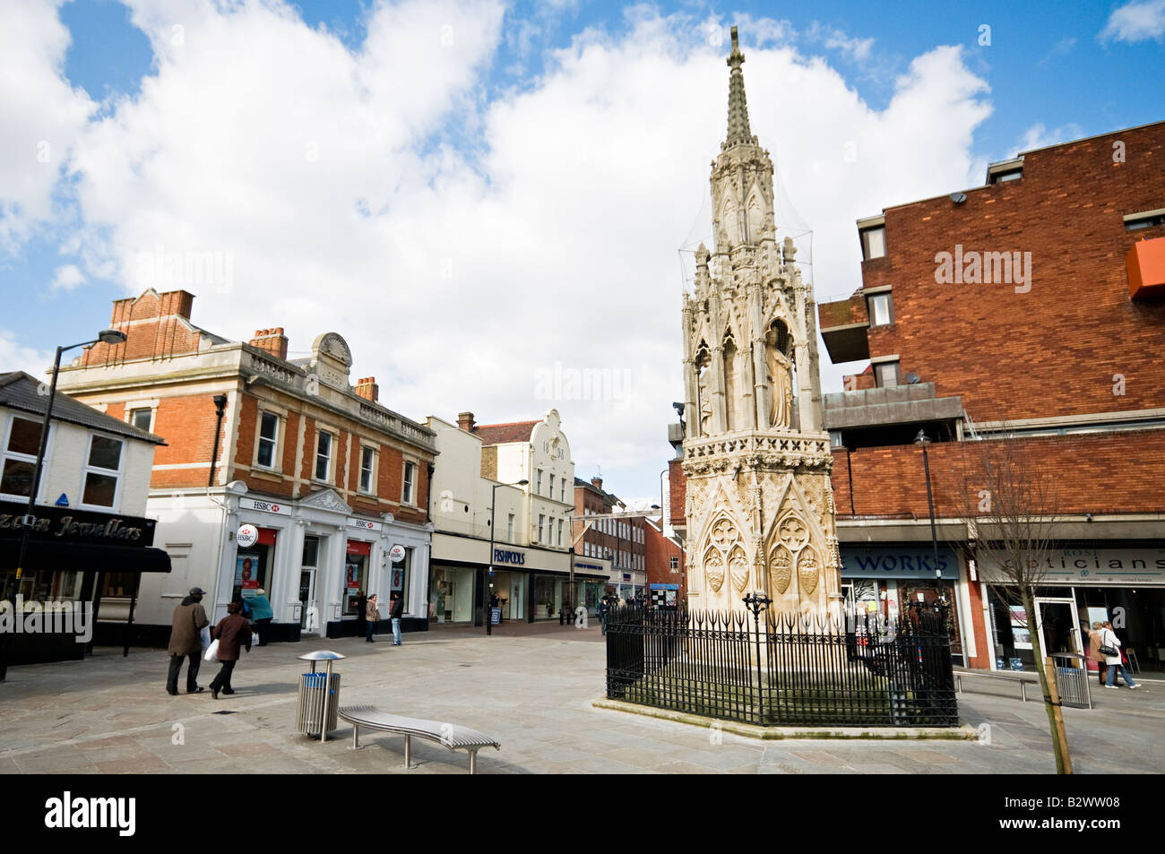Waltham cross monument eleanor castile hires stock photography and