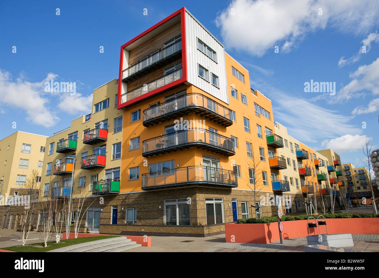 Greenwich Millennium Village Stock Photo Alamy