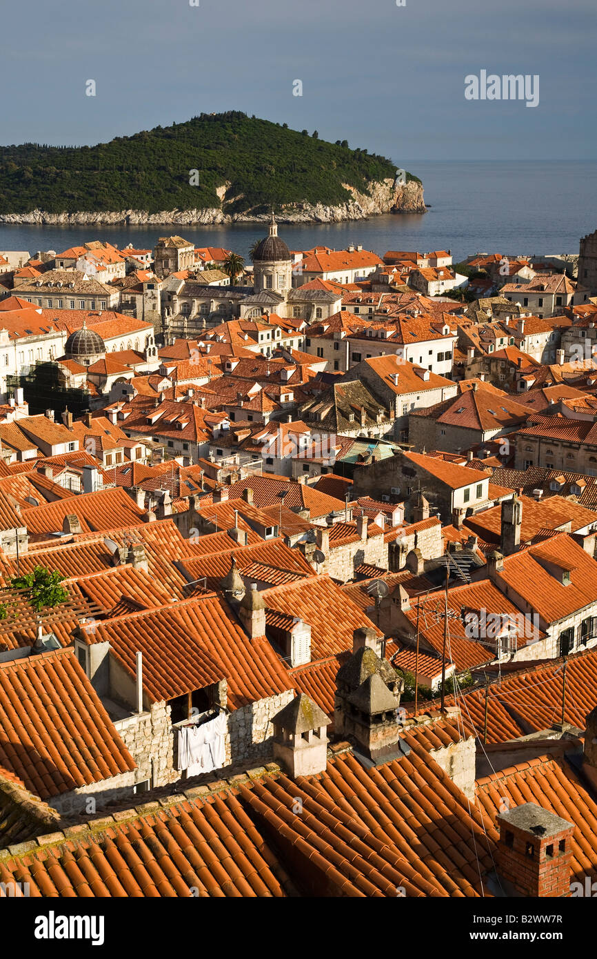 The Rooftops and Cathedral Dubrovnik Croatia Stock Photo - Alamy