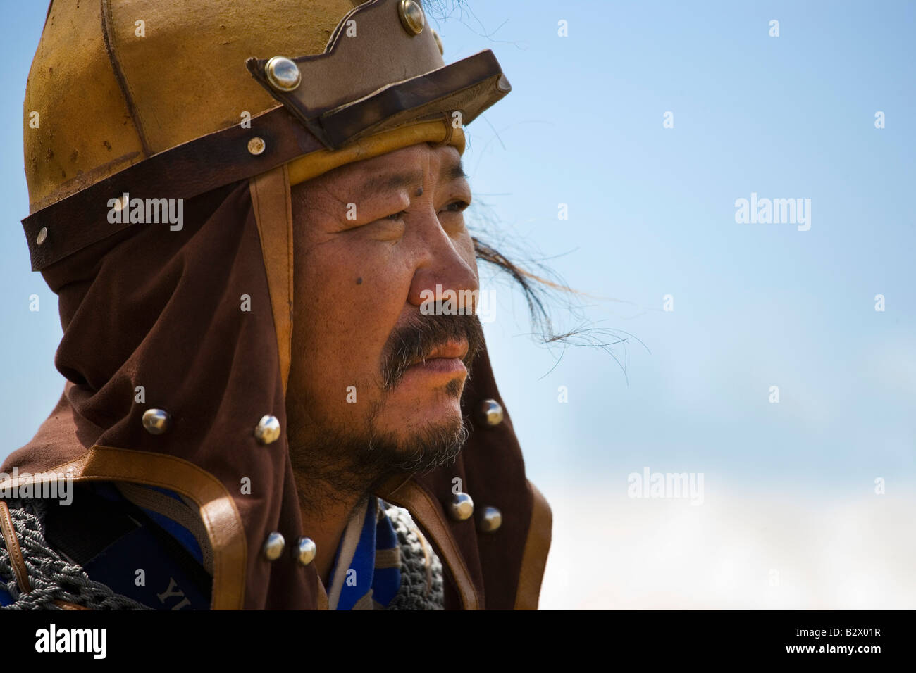 Genghis Khan's 800th anniversary Festival of Eurasia A re enactment of the unification of the Mongolian tribes Stock Photo