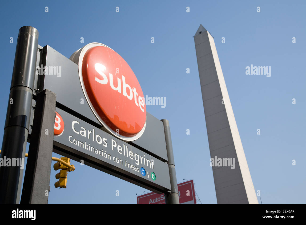 Carlos Pellegrini Subte Station, Buenos Aires, Argentina Stock Photo