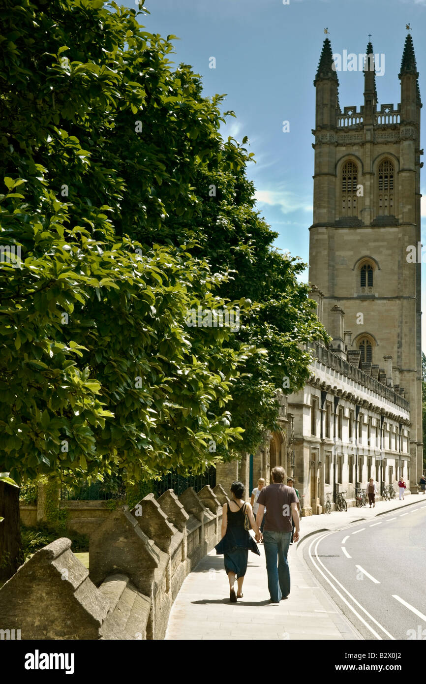 Magdalen College Great Tower High Street Oxford Stock Photo