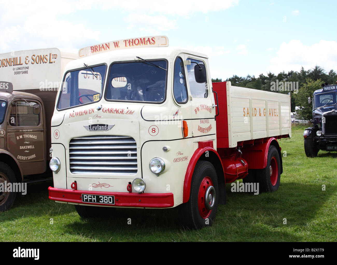A vintage Leyland lorry at the Cromford Steam Engine Rally 2008. Stock Photo