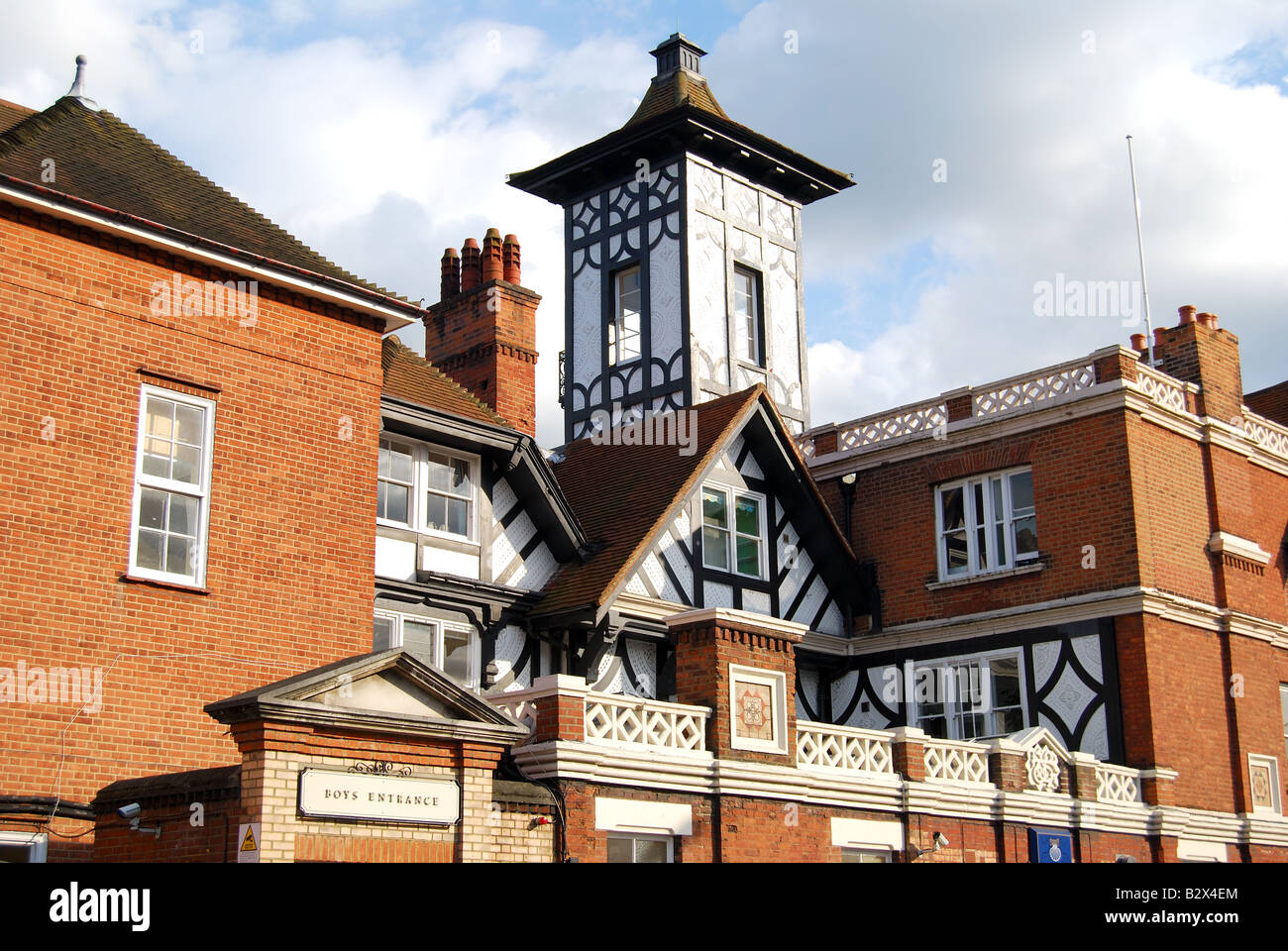 St.James Independent School for Senior Boys, Popes Villa, Cross Deep, Twickenham, Greater London, England, United Kingdom Stock Photo