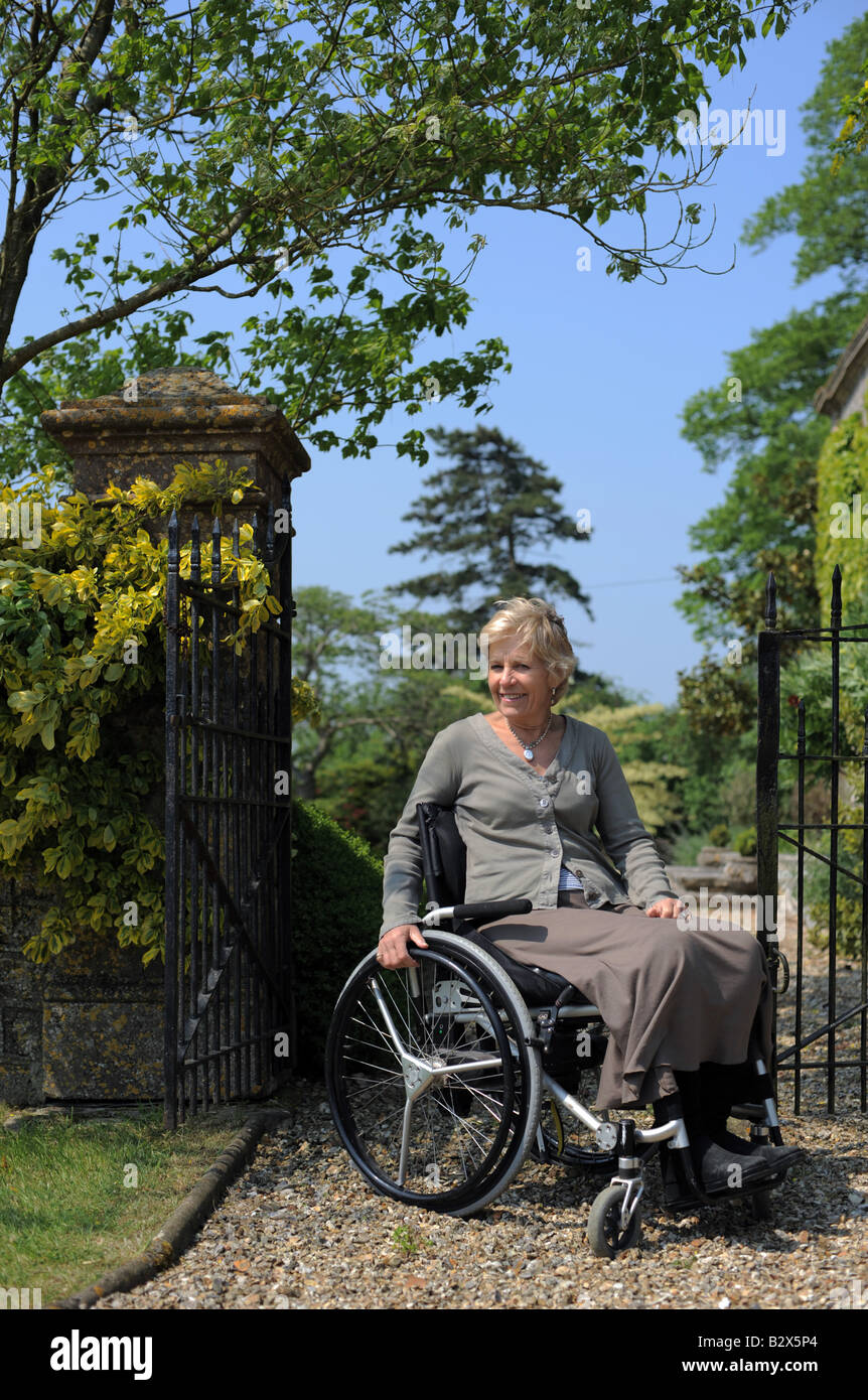 Annie Maw pictured at home in Pilton Somerset Stock Photo