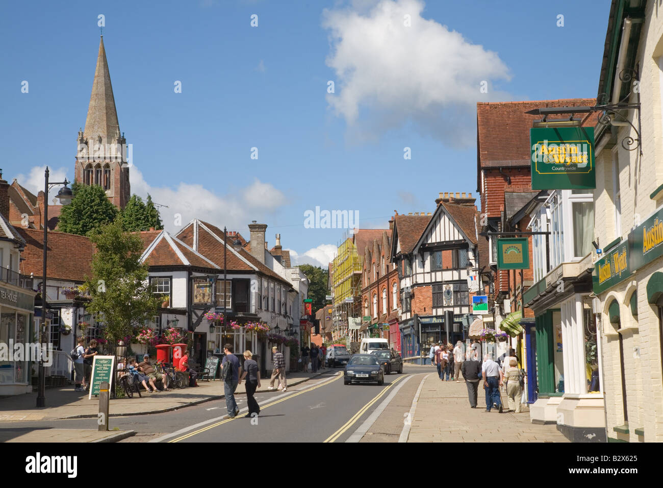 Lyndhurst in the New Forest Stock Photo