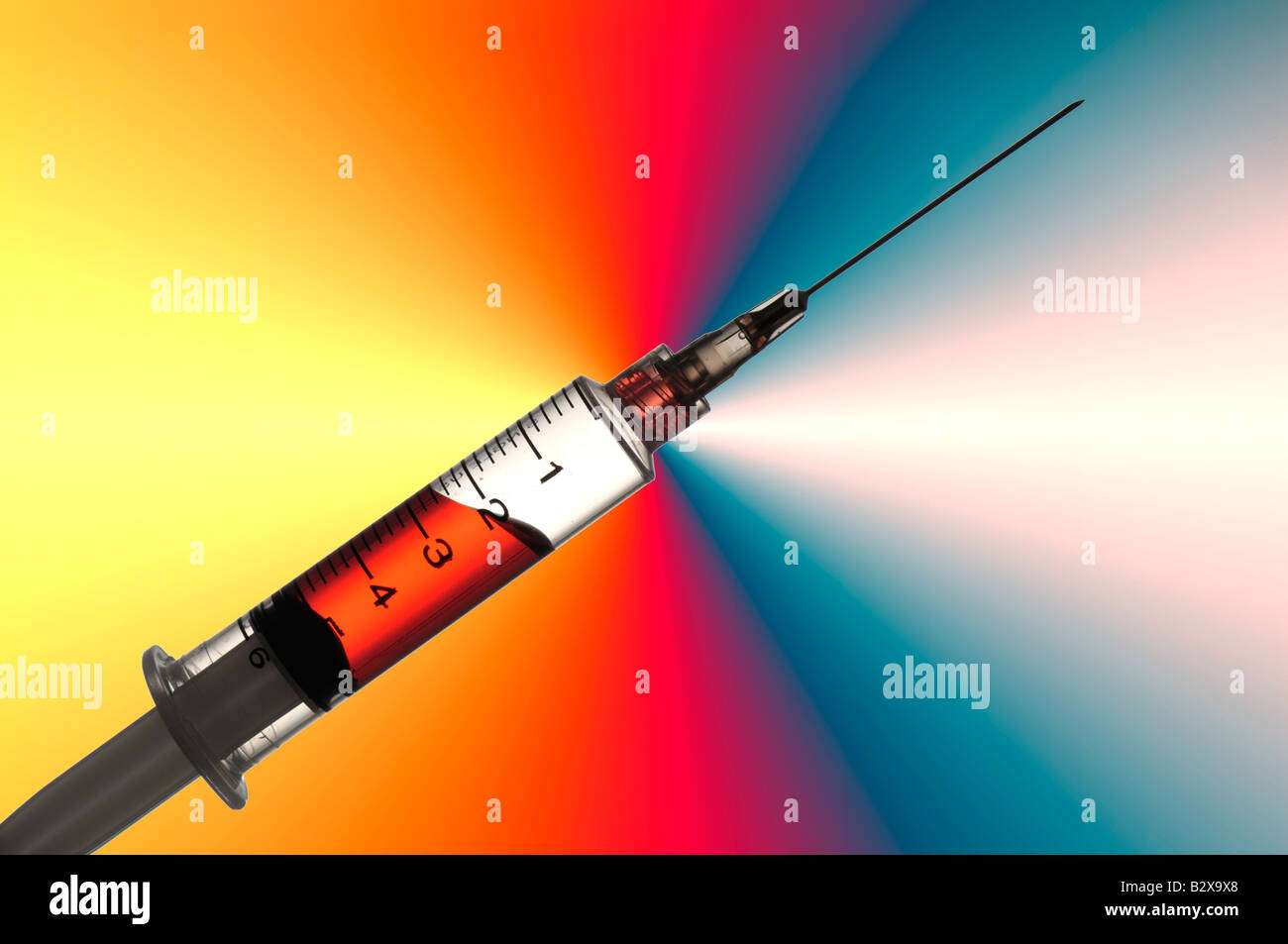 hypodermic needle digitally altered Stock Photo Alamy