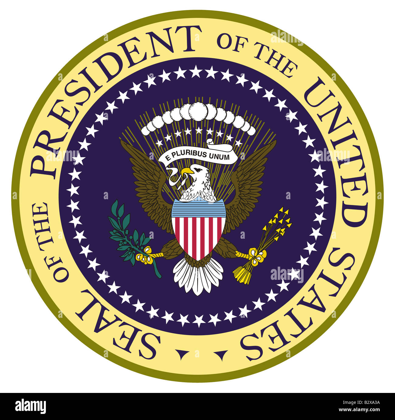 The Presidential Seal Of The United States Of America Stock Photo