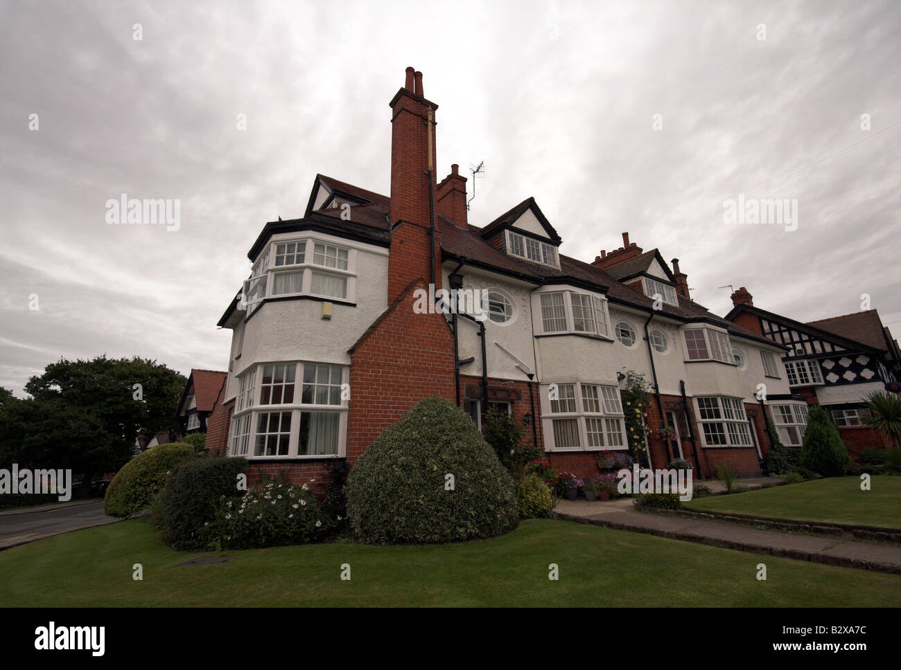Unique houses, Port Sunlight, Model Village, Wirral, Merseyside, UK