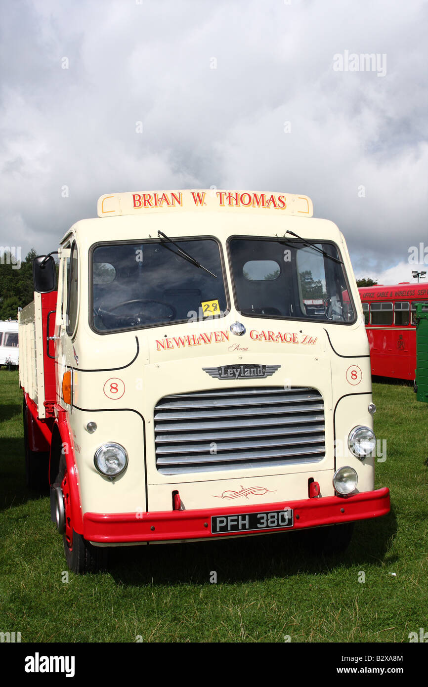 A vintage Leyland lorry at the Cromford Steam Engine Rally 2008. Stock Photo