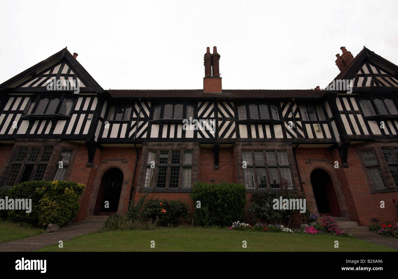 Unique houses, Port Sunlight, Model Village, Wirral, Merseyside, UK