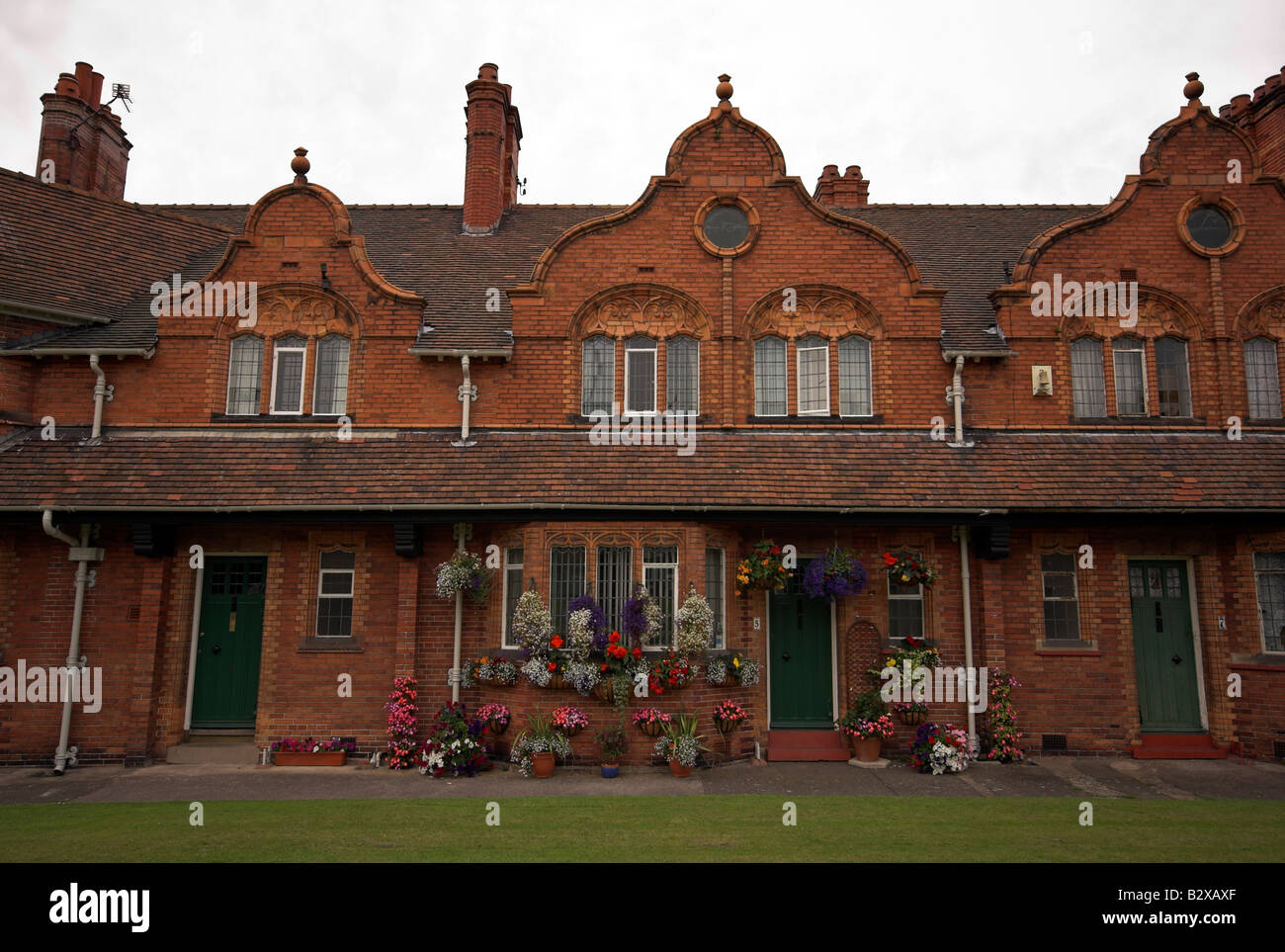 Unique houses, Port Sunlight, Model Village, Wirral, Merseyside, UK