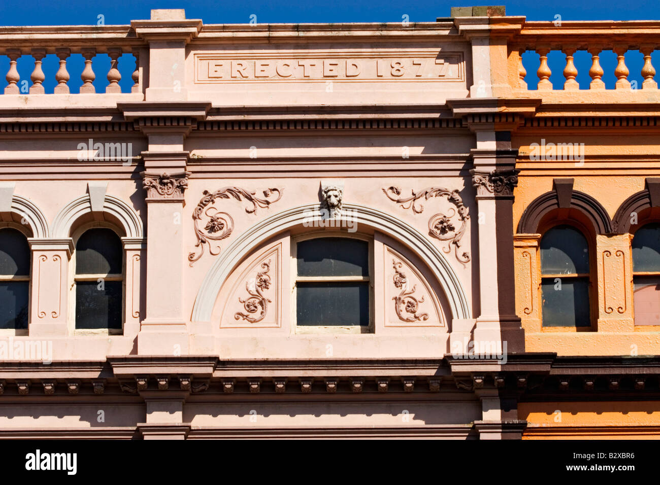 Melbourne Architecture / A grand Victorian facade located in the Melbourne Suburb of Williamstown,Australia. Stock Photo