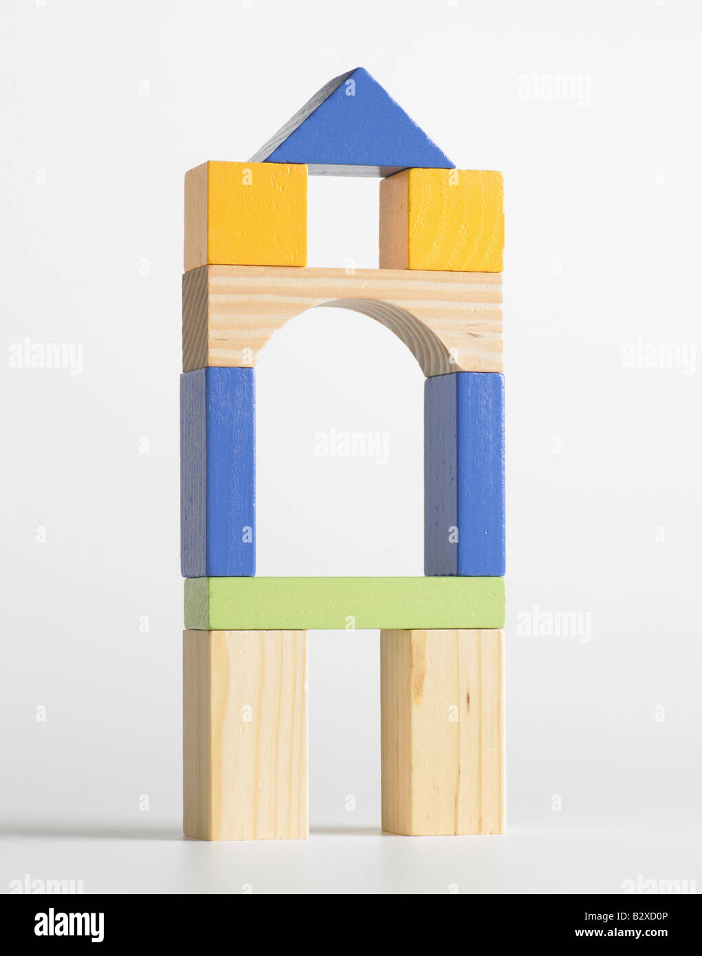 toy children's wooden building blocks Stock Photo Alamy